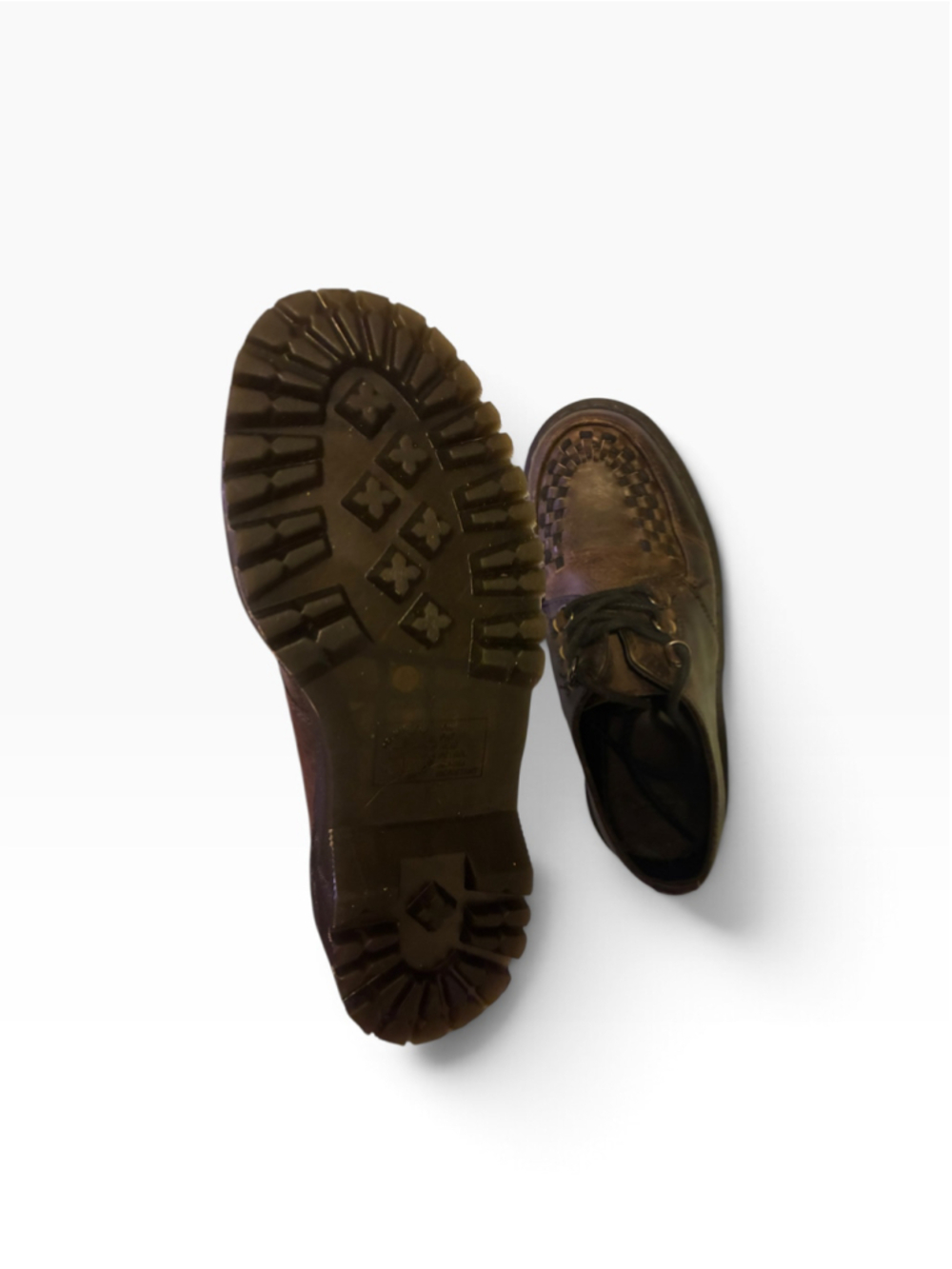 Women's Dr. Martens Ashley Platform Creeper Shoes Brown Size 8 - Picture 5 of 6